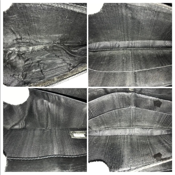 💯 Authentic CHANEL WALLET ROUND ZIP BLACK CAVIAR SKIN COCO - Picture 8 of 11